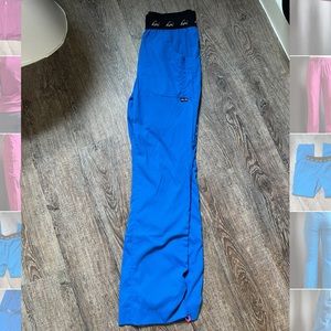 Koi lite spirti women’s 5-pocket elastic waist slim fit stretch scrub pant wine